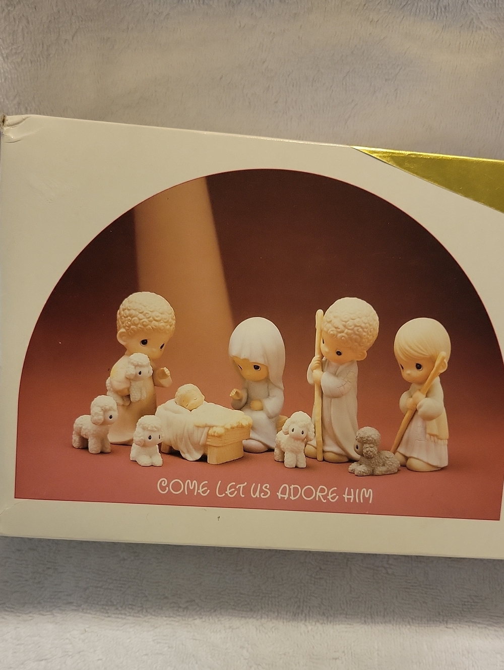 Precious Moments Cream Nativity Figurine Set - Come Let Us Adore Him